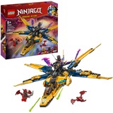 LEGO NINJAGO Jet Super Storm di Ras e Arin, Giochi di costruzione Set da costruzione, 8 anno/i, Plastica, 510 pz, 752 g