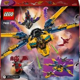 LEGO NINJAGO Jet Super Storm di Ras e Arin, Giochi di costruzione Set da costruzione, 8 anno/i, Plastica, 510 pz, 752 g