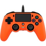 Nacon PS4OFCPADORANGE periferica di gioco Arancione USB Gamepad Analogico/Digitale PC, PlayStation 4 arancione /Nero, Gamepad, PC, PlayStation 4, Pulsante Opzioni, Pulsante Condividi, Analogico/Digitale, Cablato, USB