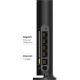 Netgear Nighthawk RAX9 AX1800 Router WiFi 6 Dual-Band Wi-Fi 6 (802.11ax), Dual-band (2.4 GHz/5 GHz), Collegamento ethernet LAN, Nero, Router da tavolo