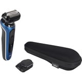 Procter & Gamble Series 6 62-B1200s, Rasoio blu/Nero, Rasoio, Blu, Acciaio inox, Pulsanti, Batteria, Batteria integrata