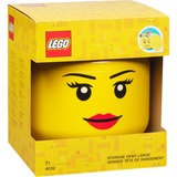 Room Copenhagen LEGO Iconic Testa Portaoggetti "Girl", Scatola di immagazzinaggio giallo
