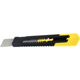 Stanley 1-10-151 Taglierino Nero, Giallo Taglierino a lama retrattile, Coltello di tappeto Nero/Giallo, 16 cm, 1,8 cm