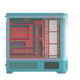 Thermaltake View 600 TG Mint Strawberry, Torre grande telaio Menta/Bacca