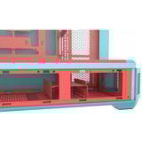 Thermaltake View 600 TG Mint Strawberry, Torre grande telaio Menta/Bacca