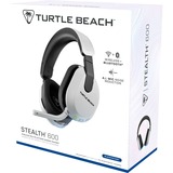 Turtle Beach Stealth 600 Bianco PlayStation Cuffie da Gioco Wireless con 80 ora Batteria, Altoparlanti da 50mm e Bluetooth per PS5, PS4 e PC, Cuffia da gioco bianco, Altoparlanti da 50mm e Bluetooth per PS5, PS4 e PC, Wireless, Gaming, 20 - 20000 Hz, 320 g, Auricolare, Bianco