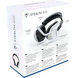 Turtle Beach Stealth 600 Bianco PlayStation Cuffie da Gioco Wireless con 80 ora Batteria, Altoparlanti da 50mm e Bluetooth per PS5, PS4 e PC, Cuffia da gioco bianco, Altoparlanti da 50mm e Bluetooth per PS5, PS4 e PC, Wireless, Gaming, 20 - 20000 Hz, 320 g, Auricolare, Bianco
