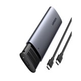 UGREEN 10902 contenitore di unità di archiviazione Box esterno SSD Grigio M.2, Disk enclosure grigio, Box esterno SSD, M.2, M.2, PCI Express, 10 Gbit/s, Collegamento del dispositivo USB, Grigio