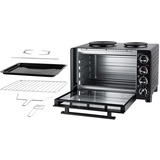 Unold 68885 cucina Elettrico Ceramica Nero, Mini forno Nero, Cucina, Nero, Manopola, Nero, Metallo, Vetro