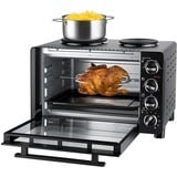 Unold 68885 cucina Elettrico Ceramica Nero, Mini forno Nero, Cucina, Nero, Manopola, Nero, Metallo, Vetro