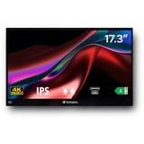 Verbatim 32239Verbatim PMT-17-4K, Monitor LED Nero