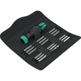 Wera Kraftform Kompakt Vario RA, Set di bit Nero/Verde