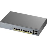 Zyxel GS1350-12HP-EU0101F switch di rete Gestito L2 Gigabit Ethernet (10/100/1000) Supporto Power over Ethernet (PoE) Grigio Gestito, L2, Gigabit Ethernet (10/100/1000), Supporto Power over Ethernet (PoE), Montaggio rack