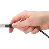 goobay Cavo adattatore Ethernet USB-A 3.2 Gen1 > RJ-45, Slim Nero/grigio