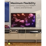 goobay Commutatore matrice HDMI 4 a 2 (4K @ 60Hz), Splitter HDMI Nero