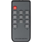 goobay Commutatore matrice HDMI 4 a 2 (4K @ 60Hz), Splitter HDMI Nero