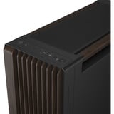 ASUS PROART PA602 WALNUT WOOD TG PWM MODERN BLACK, Chassis Tower marrone/legno, Midi Tower, PC, Nero, Legno, ATX, DTX, EATX, micro ATX, Mini-DTX, Mini-ITX, Metallo, Legno, Gaming