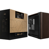 ASUS PROART PA602 WALNUT WOOD TG PWM MODERN BLACK, Chassis Tower marrone/legno, Midi Tower, PC, Nero, Legno, ATX, DTX, EATX, micro ATX, Mini-DTX, Mini-ITX, Metallo, Legno, Gaming