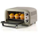 Ariete 3919 Forno Elettrico Vintage, 800W, Capacità 10L, Doppio vetro, Retrò, Beige, Mini forno bianco/verde chiaro, 800W, Capacità 10L, Doppio vetro, Retrò, Beige, 10 L, Beige, Libera installazione, Manopola, 90 - 230 °C, Beige