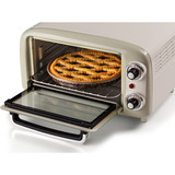Ariete 3919 Forno Elettrico Vintage, 800W, Capacità 10L, Doppio vetro, Retrò, Beige, Mini forno bianco/verde chiaro, 800W, Capacità 10L, Doppio vetro, Retrò, Beige, 10 L, Beige, Libera installazione, Manopola, 90 - 230 °C, Beige