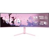 Arozzi AZ-NO-49TUW165, Monitor di gioco fucsia
