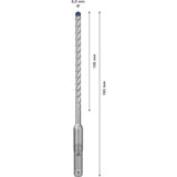 Bosch Expert Punta per martelli SDS plus-7X, Trapano Martello perforatore, Hammer drill bit, 6 mm, 165 mm, Cemento, Pietra, 10 cm
