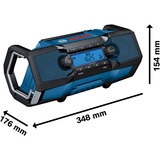 Bosch GPB 18V-2 C, Radio sito lavoro blu
