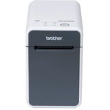 Brother TD-2135N stampante per etichette (CD) Termica diretta 300 x 300 DPI 152,4 mm/s Con cavo e senza cavo Collegamento ethernet LAN bianco/grigio, Termica diretta, 300 x 300 DPI, 152,4 mm/s, Con cavo e senza cavo, Grigio, Bianco