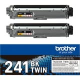 Brother TN-241BKTWIN cartuccia toner 2 pz Originale Nero 2500 pagine, Nero, 2 pz