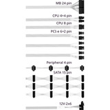 Cooler Master MWE 1050 V2 White, Alimentatore PC bianco