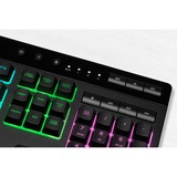 Corsair K55 RGB PRO tastiera USB QWERTZ Tedesco Nero Nero, Full-size (100%), USB, QWERTZ, LED RGB, Nero