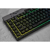 Corsair K55 RGB PRO tastiera USB QWERTZ Tedesco Nero Nero, Full-size (100%), USB, QWERTZ, LED RGB, Nero