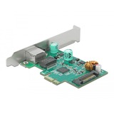 DeLOCK 89139 scheda di rete e adattatore Interno Ethernet 4000 Mbit/s Interno, Cablato, PCI Express, Ethernet, 4000 Mbit/s