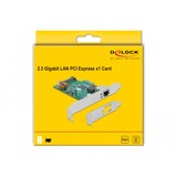 DeLOCK 89139 scheda di rete e adattatore Interno Ethernet 4000 Mbit/s Interno, Cablato, PCI Express, Ethernet, 4000 Mbit/s