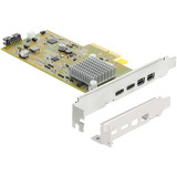 DeLOCK Scheda PCI-E x4 a 2x USB-C 40Gbps / 2x MiniDisplay LP, Scheda di interfaccia 