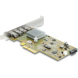 DeLOCK Scheda PCI-E x4 a 2x USB-C 40Gbps / 2x MiniDisplay LP, Scheda di interfaccia 