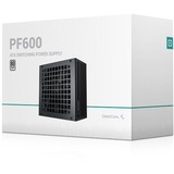 DeepCool PF600 alimentatore per computer 600 W 20+4 pin ATX ATX Nero Nero, 600 W, 220 - 240 V, 50 Hz, 100 W, 576 W, 100 W