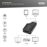 Digitus AK-300450-000-S, Adattatore Nero