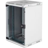 Digitus Alloggiamento a parete Kombi 254 mm (10") e 482,6 (19") mm, IT armadio grigio chiaro, 6 (19") mm, Da parete, 10U, 30 kg, Lucchetti, Gestione dei cavi ottimizzata, 10,3 kg