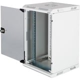 Digitus Alloggiamento a parete Kombi 254 mm (10") e 482,6 (19") mm, IT armadio grigio chiaro, 6 (19") mm, Da parete, 10U, 30 kg, Lucchetti, Gestione dei cavi ottimizzata, 10,3 kg