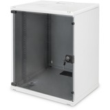 Digitus Alloggiamento a parete SOHO, smontato - 540 x 400 mm (L x P) grigio chiaro, smontato - 540 x 400 mm (L x P), Da parete, 12U, 60 kg, Grigio