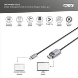 Digitus DB-300334-020-S, Cavo Nero/grigio