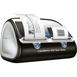 Dymo LabelWriter ™ 450 TwinTurbo, Stampante per etichette Nero/Argento, Termica diretta, 600 x 300 DPI, Nero, Argento