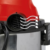 EINHELL TH-VC 1930 SA 30 L Aspiratore a cilindro Secco e bagnato 2000 W Senza sacchetto rosso, 2000 W, Aspiratore a cilindro, Secco e bagnato, Senza sacchetto, 30 L, 80 dB