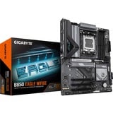 GIGABYTE B850 EAGLE WIFI6E Scheda Madre - CPU AMD Ryzen Serie 9000, VRM digitale 8+2+2 fasi, fino a 8200MHz DDR5 (OC), 1xPCIe 5.0 + 2xPCIe 4.0 M.2, LAN GbE, WIFI 6E, USB 3.2 Gen 2 Nero/grigio, VRM digitale 8+2+2 fasi, fino a 8200MHz DDR5 (OC), 1xPCIe 5.0 + 2xPCIe 4.0 M.2, LAN GbE, WIFI 6E, USB 3.2 Gen 2, AMD, Socket AM5, AMD Ryzen 7000 Series, AMD Ryzen 8000 Series, AMD Ryzen 9000 Series, Socket AM5, DDR5-SDRAM, 256 GB