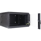 Inter-Tech SMB-6606 6U Da parete Nero, IT armadio Nero, Da parete, 6U, 40 kg, Lucchetti, 20 kg, Nero