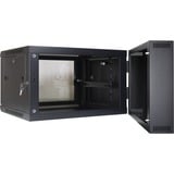 Inter-Tech SMB-6606 6U Da parete Nero, IT armadio Nero, Da parete, 6U, 40 kg, Lucchetti, 20 kg, Nero