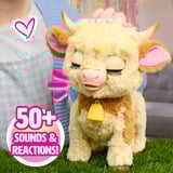Just Play FurReal Maggie, Peluche animali Mucca, 4 anno/i, Interattivo, Stilo AA, Batterie incluse