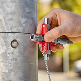 KNIPEX 00 11 06 V01, chiave combinata   argento/Rosso, Metallico, Rosso, Zinco pressofuso, 4 gamba/gambe, Cerchio, Goniometro a 180°, Quadrato, Triangolo, 6 mm, 3-5 mm