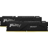 Kingston FURY FURY Beast 32 GB 5600 MT/s DDR5 CL40 DIMM (Kit da 2) Black, Memoria Nero, 32 GB, 2 x 16 GB, DDR5, 288-pin DIMM, Nero